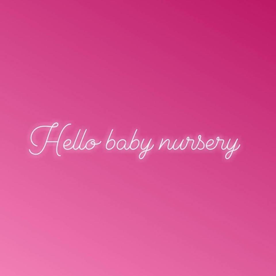 Nursery logo Hello baby